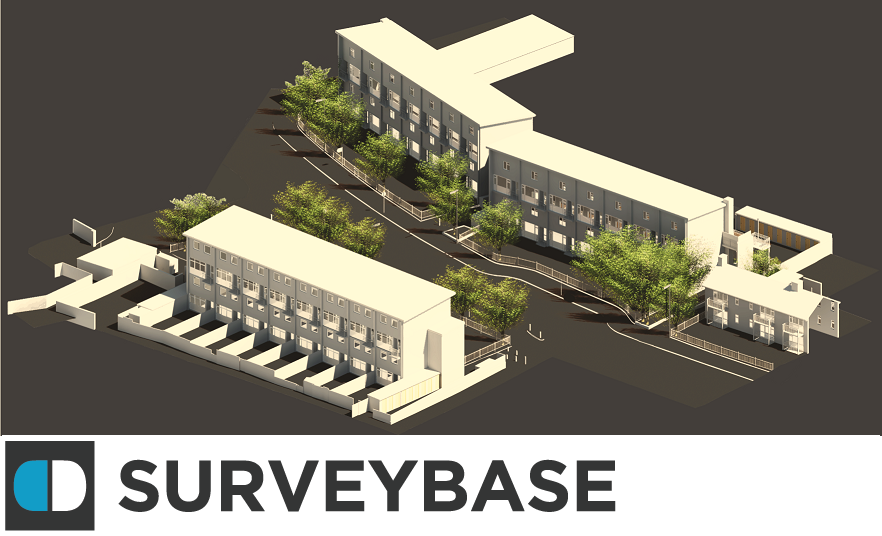 3D Topographical Survey Model, Apartment Complex, Oxford