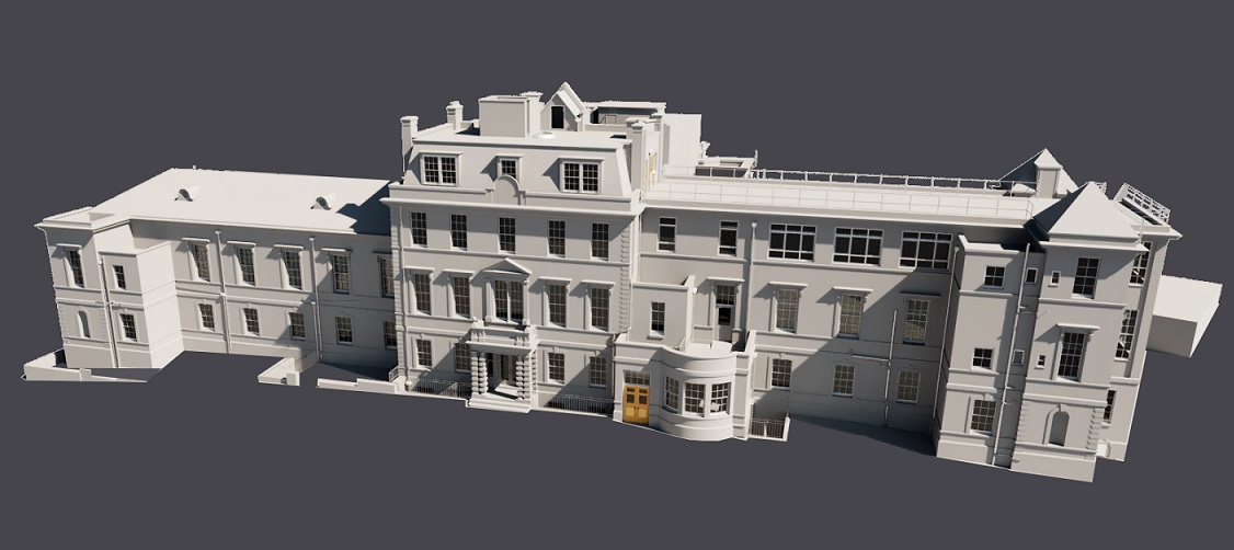 The incredible 3D Laser Scan to 3D Survey Revit Model Of Royal Buckinghamshire, Hospital, Aylesbury.