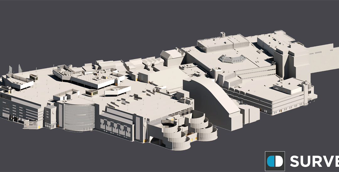 3D Roofscape Model, Centrale Shopping Centre, Croydon, London