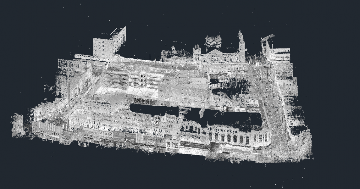 Digital Measured Building Survey, Shopping Mall, Birmingham