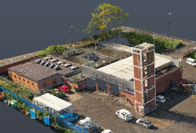 3D Measured Building Survey Model, Fire & Rescue Station, Bristol