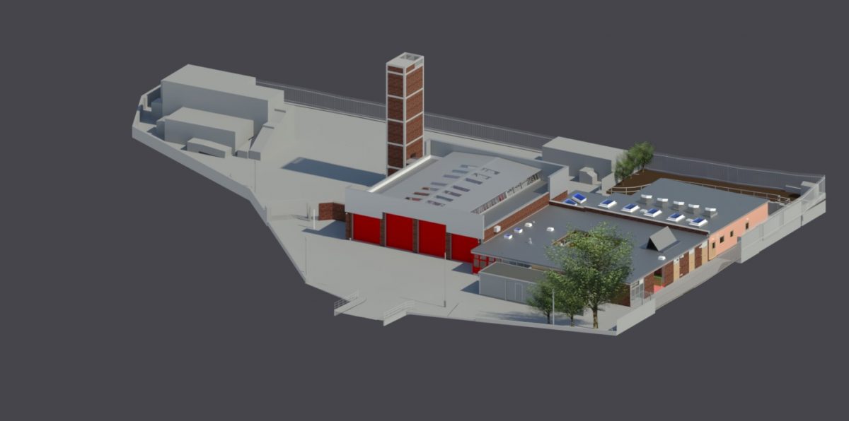3D Measured Building Survey Model, Fire & Rescue Station, Bristol