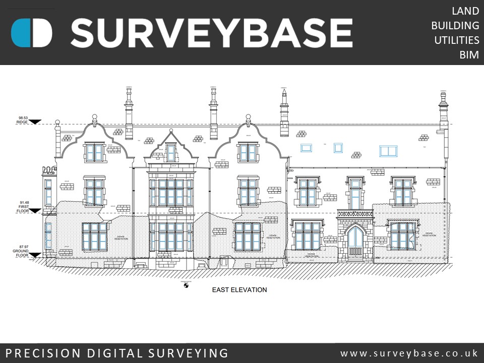 Surveybase provide precision Measured Building Surveys in Bristol, Bath, Cheltenham, Swindon, Reading, Oxford, London, Croydon & Guildford. 