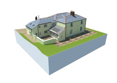 3D Model, Fowey, Cornwall