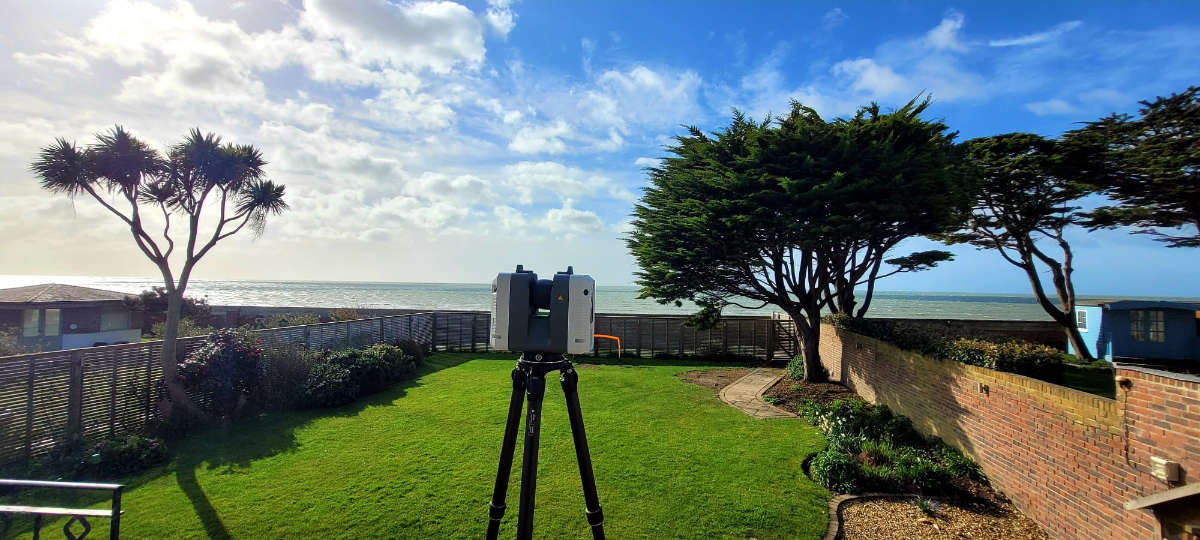 Alex - RCT at rear of resi property looking over sea view