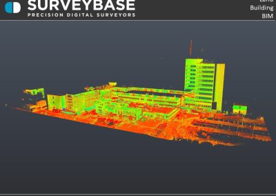 Digital 3D Revit Measured Building & 2D DWG Topographical Survey of Southend University Hospital, Essex