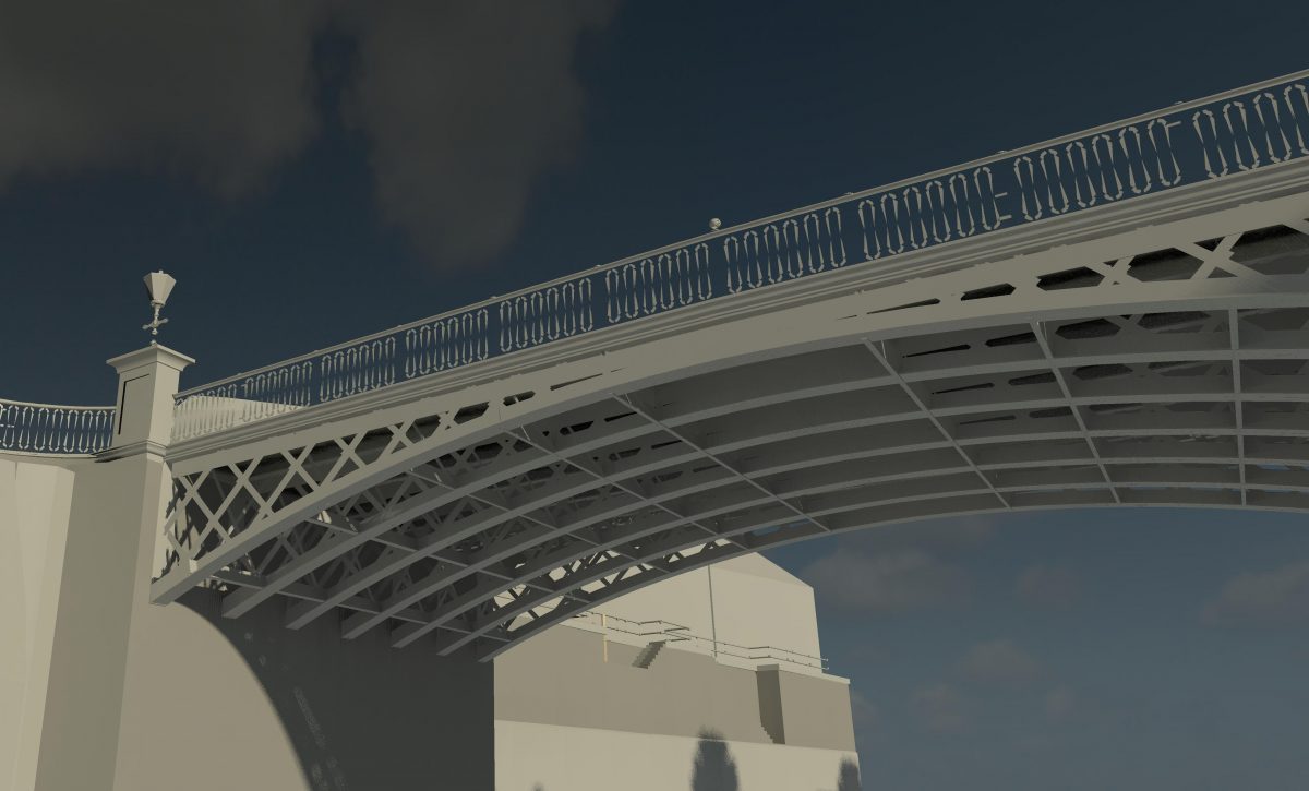 3D Measured Building Survey & 3D Revit Model Of A Town Bridge, Bridgwater, Somerset