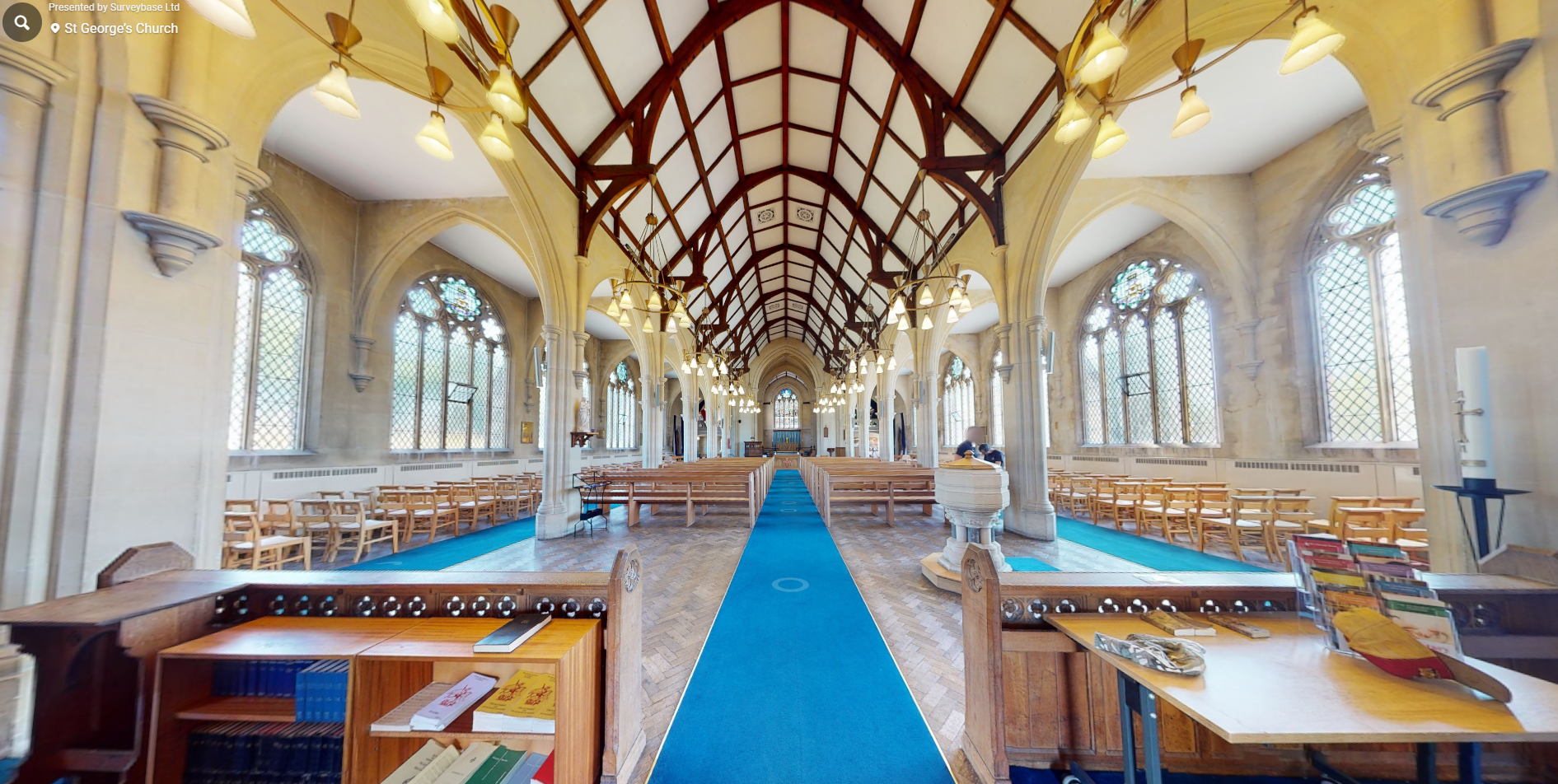 High-resolution panoramic and HD image from Matterport survey capturing detailed site visuals for documentation and planning