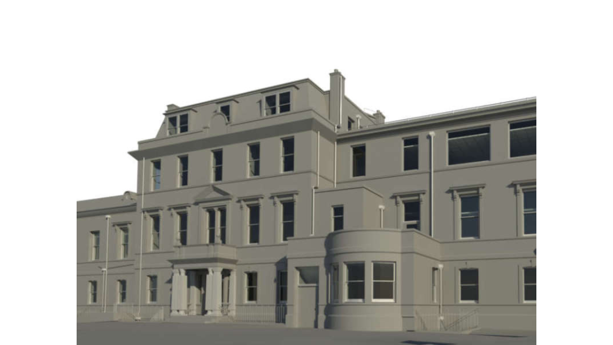 LOD3 3D BIM model showing detailed architectural elements and interior components for precise construction planning