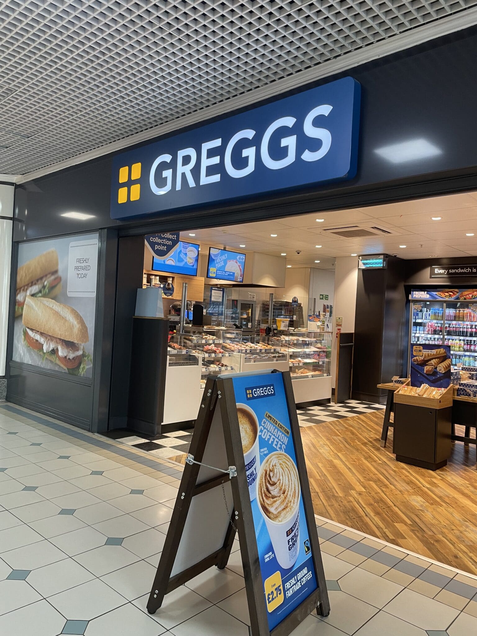 Exterior of a café for retail survey